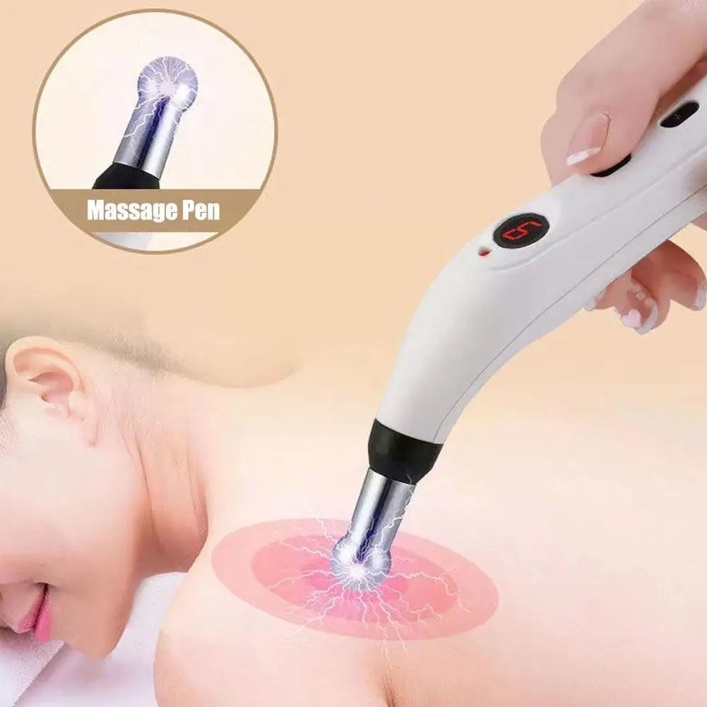 Electronic Acupuncture Point Pen 9th Gear Force Massager Meridian Relief Electric Meridians Tool Pain Therapy Massage Heal A3E2
Electronic Acupuncture Point Pen 9th Gear Force Massager Meridian Relief Electric Meridians Tool Pain Therapy Massage Heal A3E2