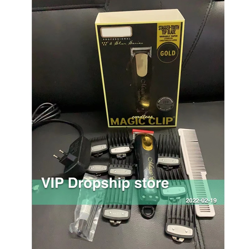 Brand New Magic Clip Black & Gold Cordless Professional Hair Clipper 8591 110V-240V
Brand New Magic Clip Black & Gold Cordless Professional Hair Clipper 8591 110V-240V