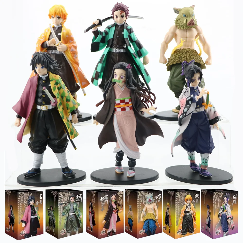 6pcs Funny Anime Demon Slayer Figure Kamado Tanjirou Nezuko Action Model Toys Zenitsu Figurine Inosuke Kimetsu No Yaiba Figura
6pcs Funny Anime Demon Slayer Figure Kamado Tanjirou Nezuko Action Model Toys Zenitsu Figurine Inosuke Kimetsu No Yaiba Figura
