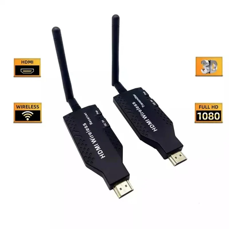 50m Wireless HDMI Video Transmitter and Receiver Extender Display Adapter Screen Share Switch for PS4 PC To TV Monitor Projector
50m Wireless HDMI Video Transmitter and Receiver Extender Display Adapter Screen Share Switch for PS4 PC To TV Monitor Projector