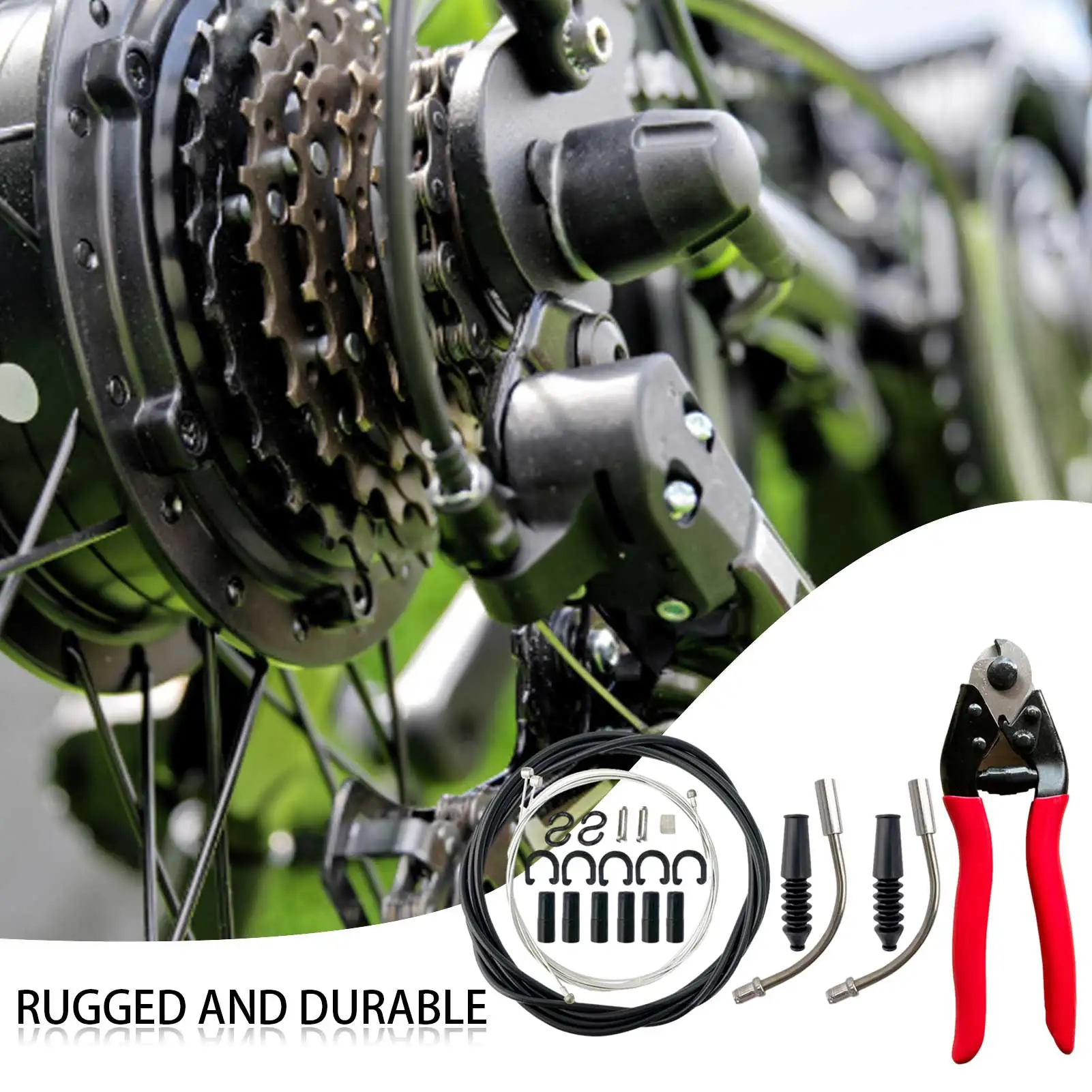 Bike Brake Cable Set Mountain Bike Brake Accessories Housing Kit Cable Tube Brake 2.5 Meters Front+Rear Brake Cable Core
Bike Brake Cable Set Mountain Bike Brake Accessories Housing Kit Cable Tube Brake 2.5 Meters Front+Rear Brake Cable Core