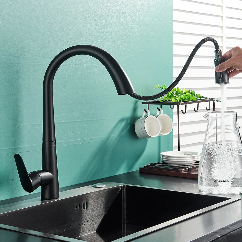 Gourmet Kitchen Faucet Flexible Pull Out Sprayer Mixer Tap Black Deck Mounted 2 Mode Nozzle Single Lever Hot Cold Crane
Gourmet Kitchen Faucet Flexible Pull Out Sprayer Mixer Tap Black Deck Mounted 2 Mode Nozzle Single Lever Hot Cold Crane