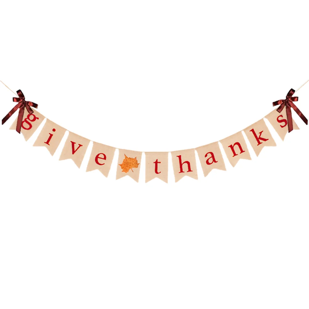 Thanksgiving Banner Party Bunting Flag Burlap Day Mantel Fireplace Garland Autumn Decoration Wall Bar Signs Swallowtail Hanging
Thanksgiving Banner Party Bunting Flag Burlap Day Mantel Fireplace Garland Autumn Decoration Wall Bar Signs Swallowtail Hanging