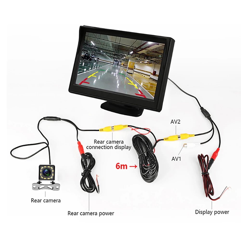 Car Rear View Camera Wide Degree 4.3" TFT LCD Color Display Monitor Waterproof Night Vision Reversing Backup 2In1 Parking Rever
Car Rear View Camera Wide Degree 4.3" TFT LCD Color Display Monitor Waterproof Night Vision Reversing Backup 2In1 Parking Rever
