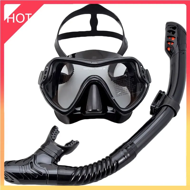 Professional Scuba Diving Mask Set Anti Fog Goggles with Snorkel Glasses Tube Adjustable Strap for Women Men Adult Swimming Mask
Professional Scuba Diving Mask Set Anti Fog Goggles with Snorkel Glasses Tube Adjustable Strap for Women Men Adult Swimming Mask