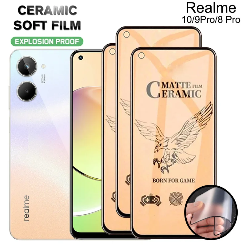Ceramic film realme 10 screen protector realmi 10 8 9 5g 9 pro matte film realme 8 i 8i 9i 9 pro plus soft glass for realme10
Ceramic film realme 10 screen protector realmi 10 8 9 5g 9 pro matte film realme 8 i 8i 9i 9 pro plus soft glass for realme10