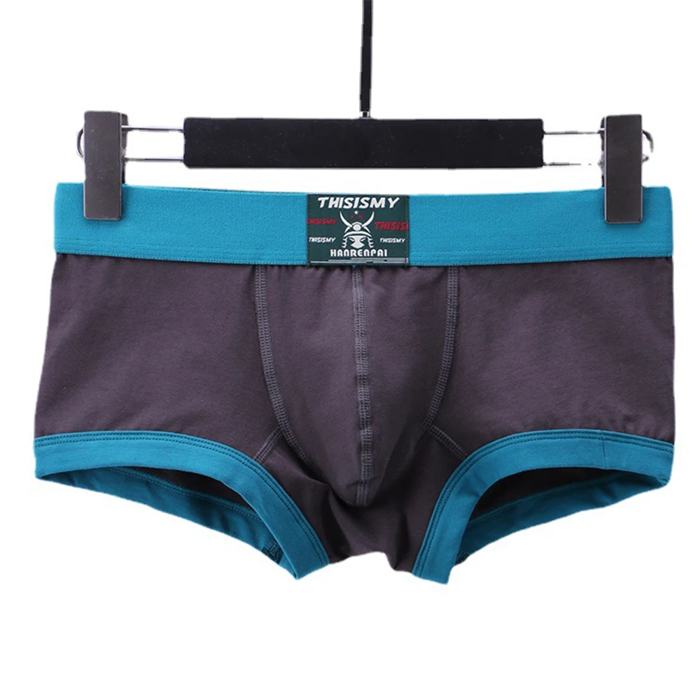 

Cotton Boxer Shorts Men Trunk Underwear Breathable Elastic Waist Underpant Sleep Bottoms Sexy Panties U Convex Pouch Boxer Brief