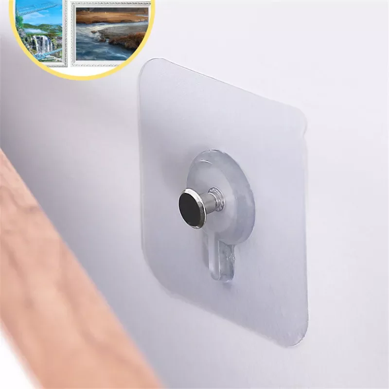 6Pcs PVC Strong Adhesive Nails Wall Poster Seamless Wall Hook Waterproof Durable Transparent Kitchen Bathroom Screw Hook Hanger
6Pcs PVC Strong Adhesive Nails Wall Poster Seamless Wall Hook Waterproof Durable Transparent Kitchen Bathroom Screw Hook Hanger