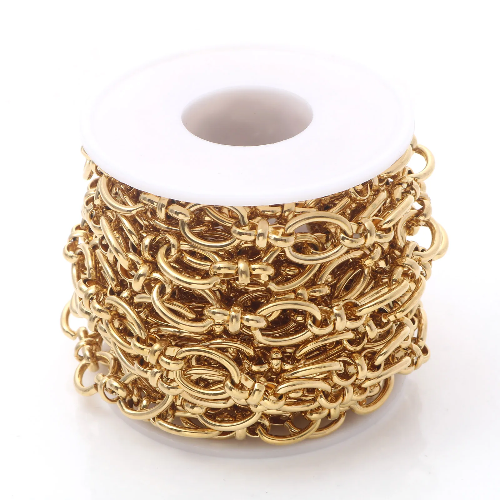 304 Stainless Steel 1:1 Figaro Link Cable Chain Gold Color Chains for DIY Necklace Jewelry Accessories Chains 10mm, 1 Meter
304 Stainless Steel 1:1 Figaro Link Cable Chain Gold Color Chains for DIY Necklace Jewelry Accessories Chains 10mm, 1 Meter