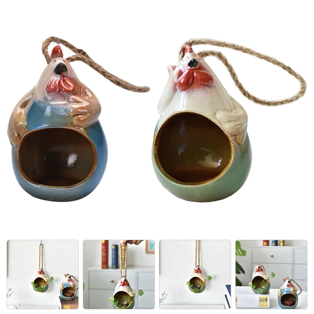 2pcs Hydroponic Plant Pots Wall Mounted Flower Pots Rooster Design Flower Container Home Supplies
2pcs Hydroponic Plant Pots Wall Mounted Flower Pots Rooster Design Flower Container Home Supplies