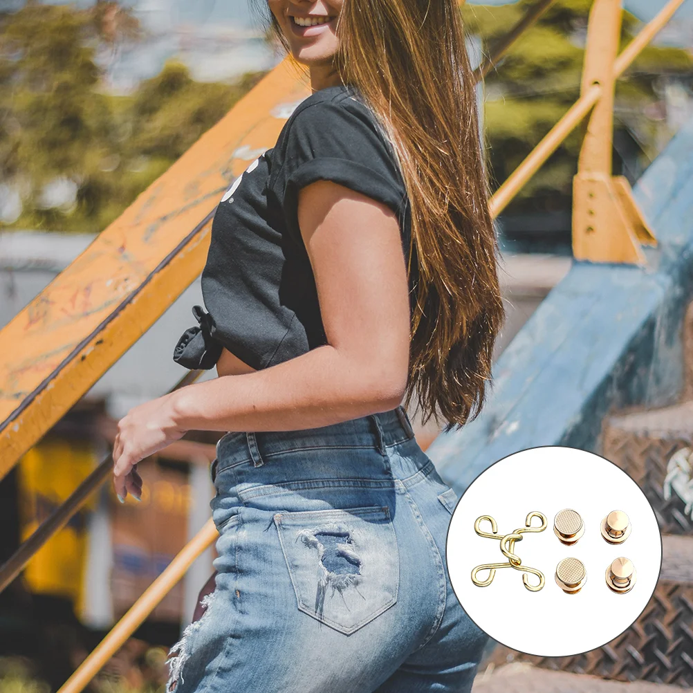 5 Set Waist Buttons Simple Style Women’s Belt Costume Tool Jeans Trendy Instant Press Stud
5 Set Waist Buttons Simple Style Women’s Belt Costume Tool Jeans Trendy Instant Press Stud