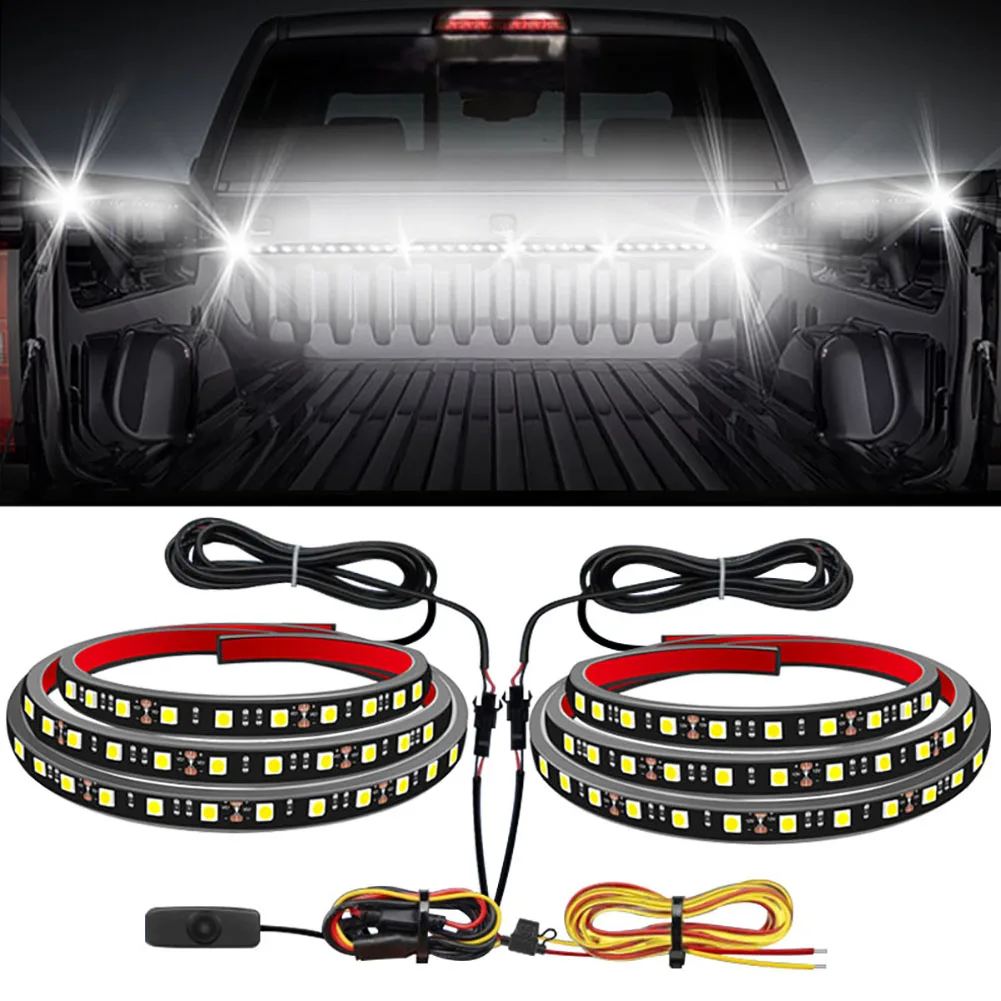 12V White Car LED Tailgate Strip LED Truck Tailgate Light Bar Running Turn Signal Brake Reverse Backup Tail light Strip 2Pcs
12V White Car LED Tailgate Strip LED Truck Tailgate Light Bar Running Turn Signal Brake Reverse Backup Tail light Strip 2Pcs