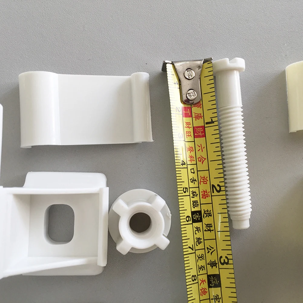 Easy to Use Toilet Seat Hinge Replacement Kit, White Plastic Construction, Hassle Free Installation, Complete with Fittings
Easy to Use Toilet Seat Hinge Replacement Kit, White Plastic Construction, Hassle Free Installation, Complete with Fittings