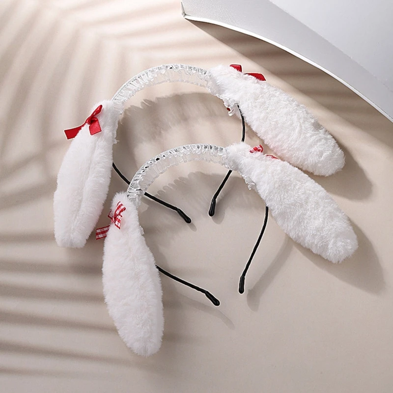 Women Girls Cute Cartoon Rabbit Ears Shape Headband Plush Hair Hoop Makeup Easter Christmas Cosplay Party Headpieces
Women Girls Cute Cartoon Rabbit Ears Shape Headband Plush Hair Hoop Makeup Easter Christmas Cosplay Party Headpieces