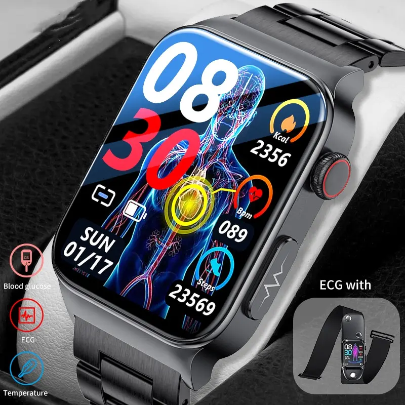 2023 New Waterproof Sport Smart Watch Large HD Screen ECG+PPG Blood Pressure Measurement Glucose Monitor Health Men Women
2023 New Waterproof Sport Smart Watch Large HD Screen ECG+PPG Blood Pressure Measurement Glucose Monitor Health Men Women
