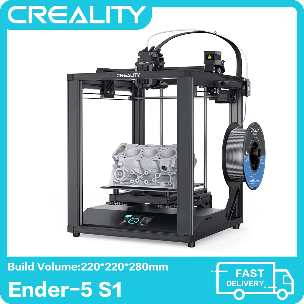 3D-принтер CREALITY Ender 5 S1, 250 мм/с, высокоскоростная печать, автовыравнивание, 300 ℃
3D-принтер CREALITY Ender 5 S1, 250 мм/с, высокоскоростная печать, автовыравнивание, 300 ℃