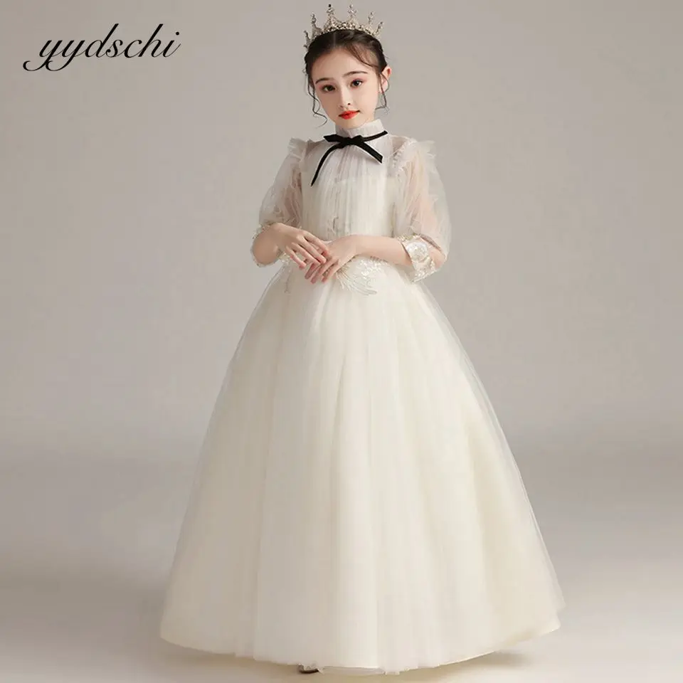 Flower Girl Dresses Ivory 2022 Toddler Lace Appliques Party Princess Kids Pageant Gowns Piano Performance First Communion Dress
Flower Girl Dresses Ivory 2022 Toddler Lace Appliques Party Princess Kids Pageant Gowns Piano Performance First Communion Dress