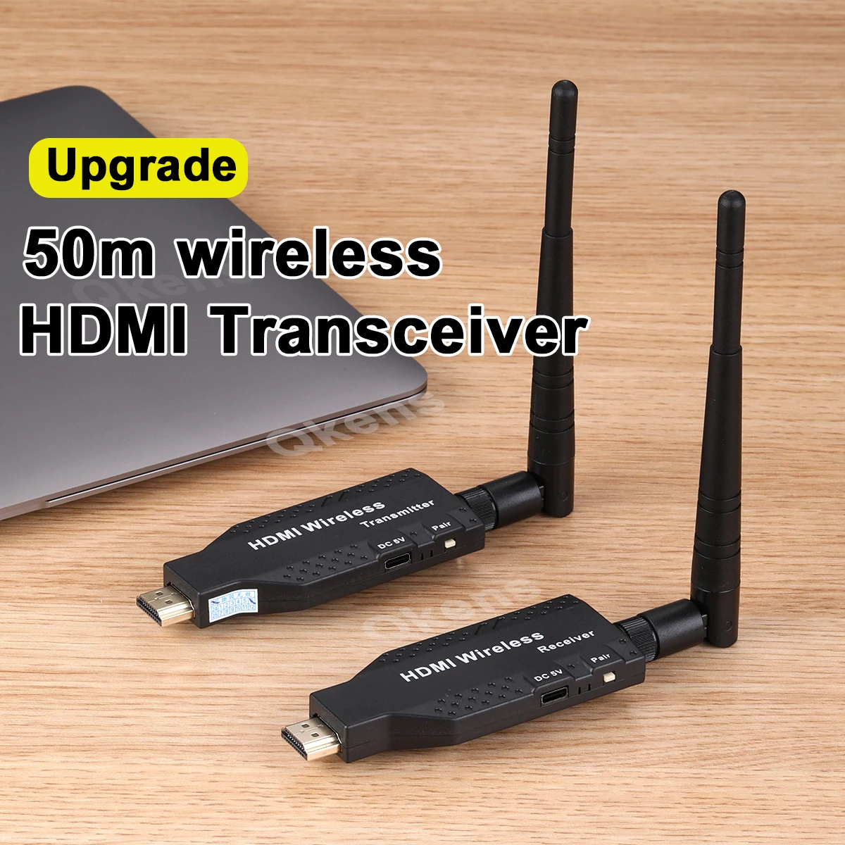 Wireless HDMI Extender Display Adapter Video Transmitter and Receiver with Antenna for Camera DVD Laptop PC To TV Projector 50m
Wireless HDMI Extender Display Adapter Video Transmitter and Receiver with Antenna for Camera DVD Laptop PC To TV Projector 50m