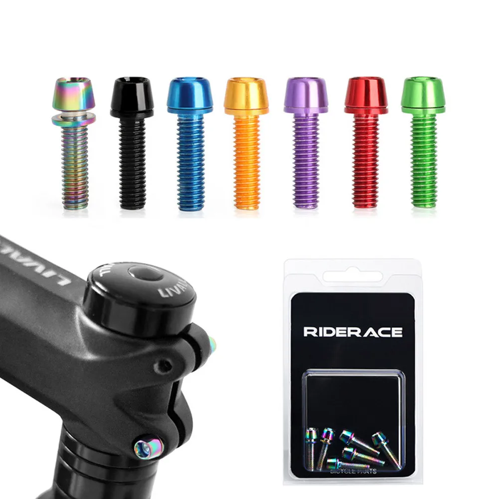 6pcs/Set MTB Bike Handlebar Screws M5 18MM Mountain Bicycle Stem Riser Screw In Bolts For Stem Bottle Cage Brake Lever Fixing
6pcs/Set MTB Bike Handlebar Screws M5 18MM Mountain Bicycle Stem Riser Screw In Bolts For Stem Bottle Cage Brake Lever Fixing