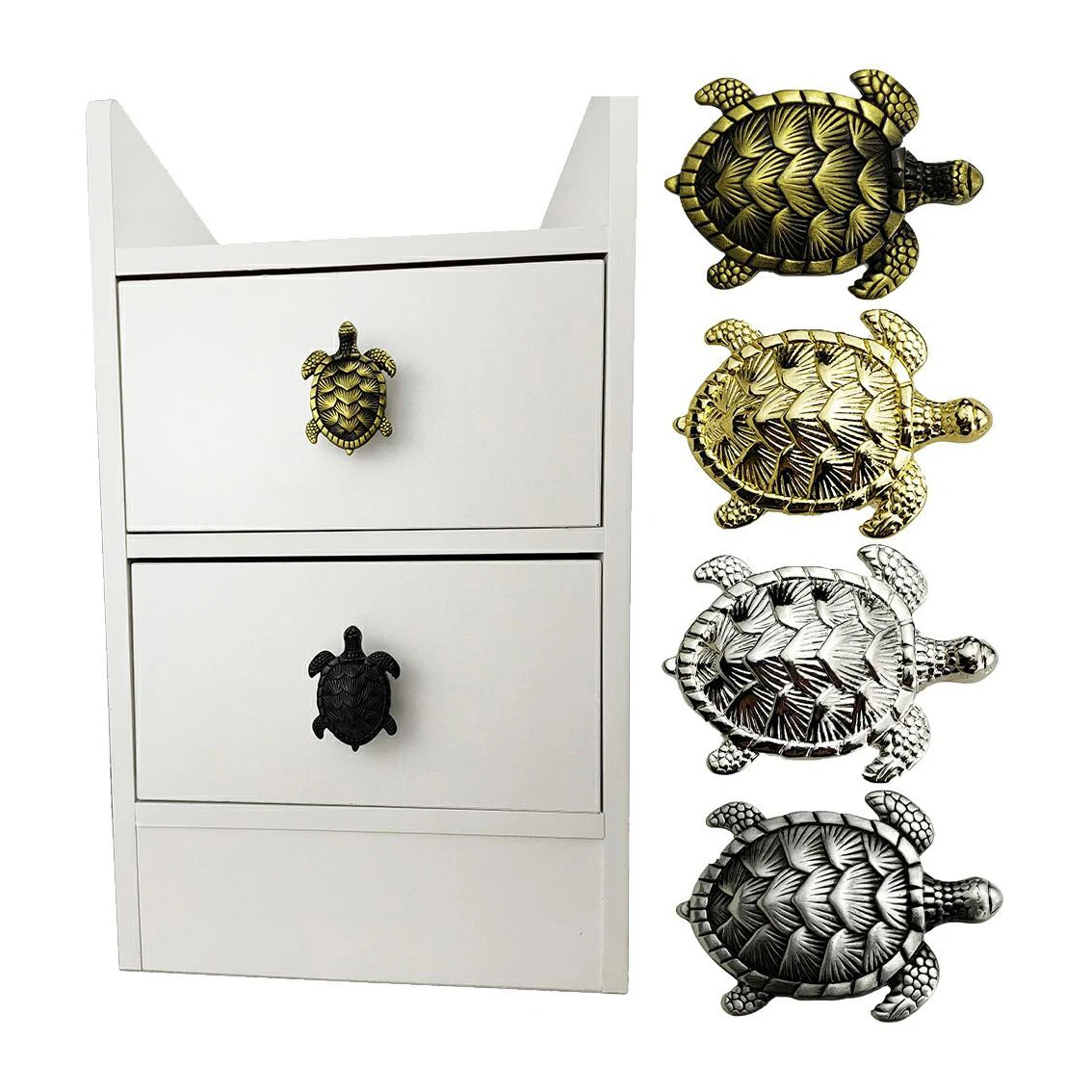 European Retro Tortois Shape Drawer Handles Zinc Alloy Furniture Wardrobe Knob Kitchen Cupboard Drawer Door Vintage Pull Handles
European Retro Tortois Shape Drawer Handles Zinc Alloy Furniture Wardrobe Knob Kitchen Cupboard Drawer Door Vintage Pull Handles
