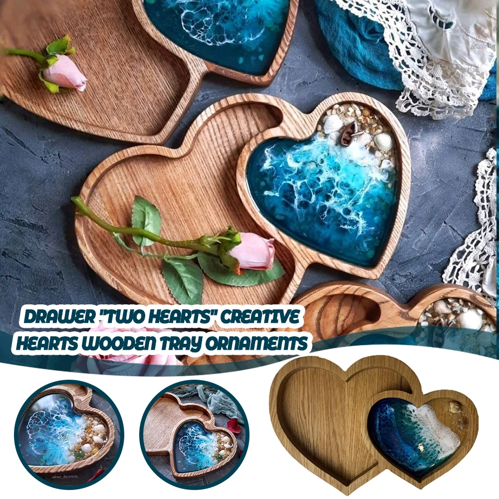 Two Hearts Together Wooden Pallet Ornament for Serving Candy Nuts Desserts Fruit Durable Home Decoration Tray WWO66
Two Hearts Together Wooden Pallet Ornament for Serving Candy Nuts Desserts Fruit Durable Home Decoration Tray WWO66