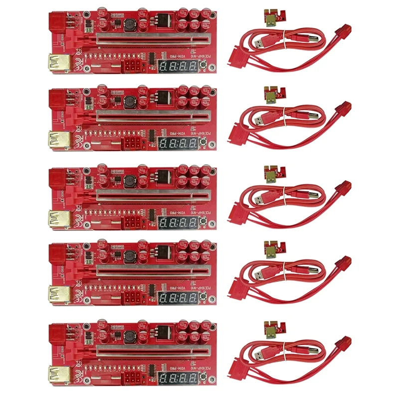 Графическая Райзер-карта V014 PRO PCI-E 1X до 16X с 10 твердыми конденсаторами/температурным зондом/Φ для майнинга BTC
Графическая Райзер-карта V014 PRO PCI-E 1X до 16X с 10 твердыми конденсаторами/температурным зондом/Φ для майнинга BTC