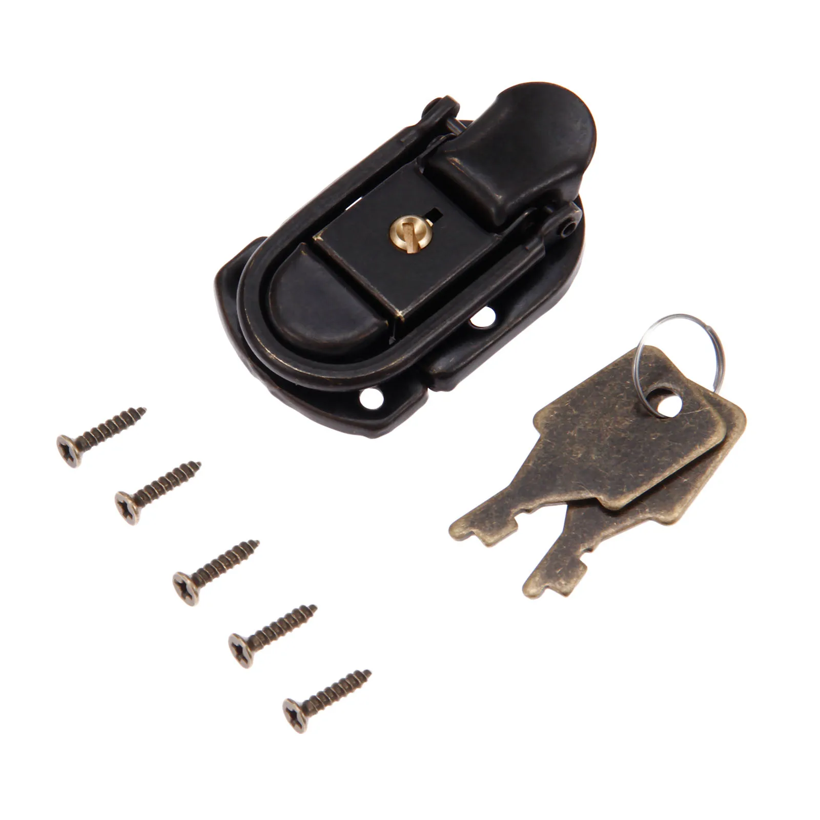 1pc Zinc Alloy Box Lock Wooden Box Lock Toggle Latch Hasps Furniture Hardware 58*34mm
1pc Zinc Alloy Box Lock Wooden Box Lock Toggle Latch Hasps Furniture Hardware 58*34mm