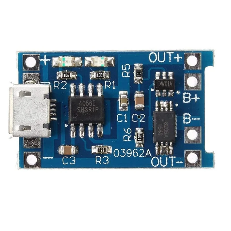 200Pcs Micro-USB 5V 1A 18650 For TP4056 Lithium Battery Charger Module Charging Board With Protection Dual Functions
200Pcs Micro-USB 5V 1A 18650 For TP4056 Lithium Battery Charger Module Charging Board With Protection Dual Functions
