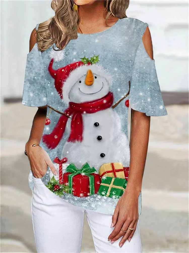 2022 summer fashion Christmas tree Snowman elk 3D pattern T-shirt street o-neck women's T-shirt short sleeve shirt shopping
2022 summer fashion Christmas tree Snowman elk 3D pattern T-shirt street o-neck women's T-shirt short sleeve shirt shopping