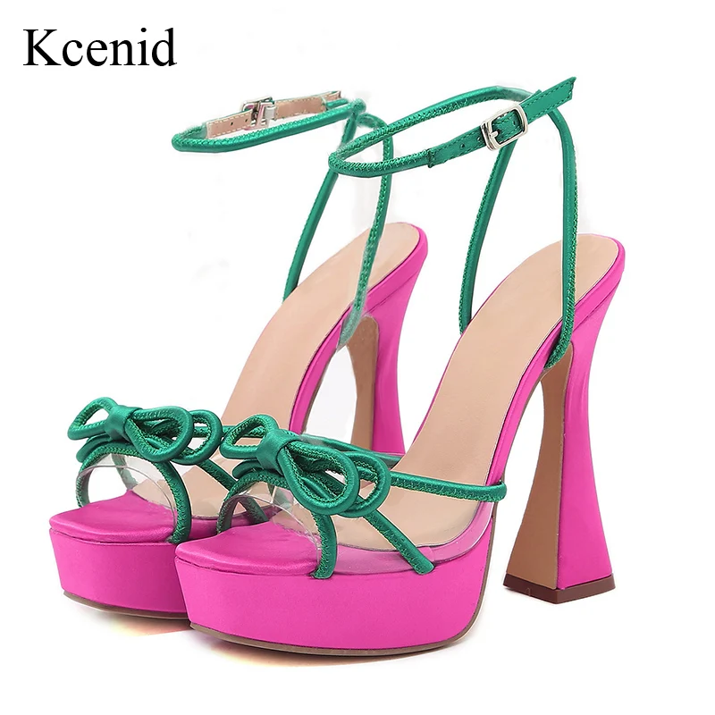 Kcenid New Trendy Butterfly-Knot Women Sandals Sexy Square Toe Ankle Buckle Strap Pumps Platform High Heels Female Shoes Rose 
Kcenid New Trendy Butterfly-Knot Women Sandals Sexy Square Toe Ankle Buckle Strap Pumps Platform High Heels Female Shoes Rose