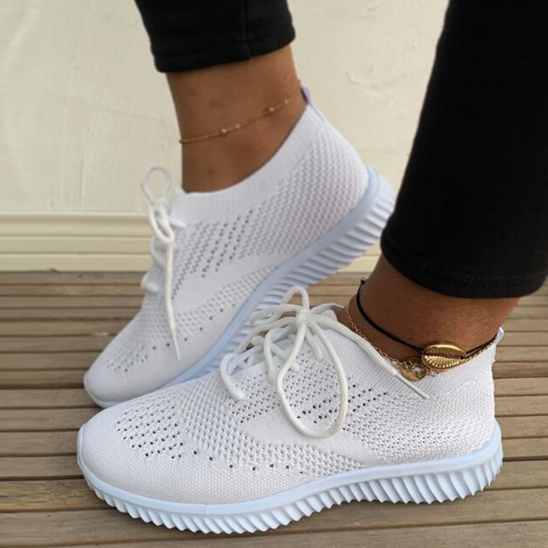 Women Flat Casual Shoes Solid Color Running Sport Shoes Women's Sneakers Lace-Up Mesh Breathable Female Summer Vulcanized Shoes
Women Flat Casual Shoes Solid Color Running Sport Shoes Women's Sneakers Lace-Up Mesh Breathable Female Summer Vulcanized Shoes