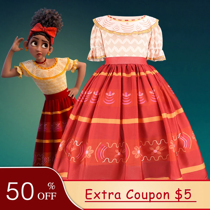 Encanto Madrigal Children's Day Party Dresses Cosplay Mirabel Costume Baby Princess Dress Kid Performance Costume Dress For Girl
Encanto Madrigal Children's Day Party Dresses Cosplay Mirabel Costume Baby Princess Dress Kid Performance Costume Dress For Girl