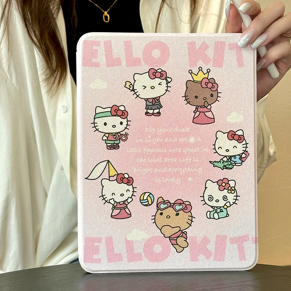 Sanrio Hello Kitty 360°To Rotate for IPad Air 2021 10.2 Case Mini 6 Air 4 10.9 Silicone Protective Case IPad Pro 11 Inch Cover
Sanrio Hello Kitty 360°To Rotate for IPad Air 2021 10.2 Case Mini 6 Air 4 10.9 Silicone Protective Case IPad Pro 11 Inch Cover