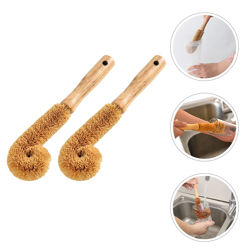 2 Pcs Bottle Brush Wood Handle Gaps Cleaning Washing Water Bottles Brushes Wooden Cup Tools
2 Pcs Bottle Brush Wood Handle Gaps Cleaning Washing Water Bottles Brushes Wooden Cup Tools