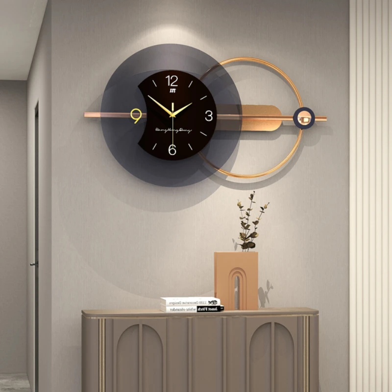 

Luxury Metal Wall Clock Modern Large Silent Clocks Wall Home Decor Gold Watches Mechanism Living Room Decoration Gift Ideas