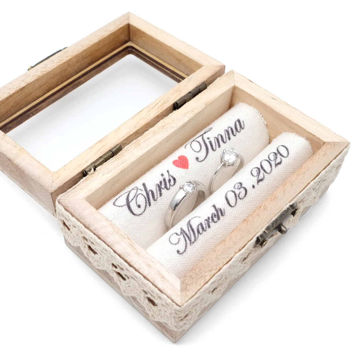 Personalized Wedding Ring Box Custom Engagement Box Names Date Rings Bearer Wood Rings Holder Gift for Bride Groom Anniversary
Personalized Wedding Ring Box Custom Engagement Box Names Date Rings Bearer Wood Rings Holder Gift for Bride Groom Anniversary