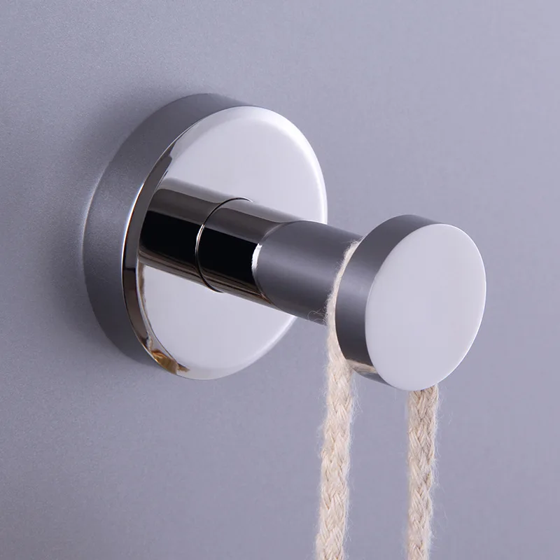 Stainless Steel Robe Hooks Wall-mounted Clothes Single Key Hanger Round Towel Holder Hanging Coat Hook Bathroom Accessories
Stainless Steel Robe Hooks Wall-mounted Clothes Single Key Hanger Round Towel Holder Hanging Coat Hook Bathroom Accessories
