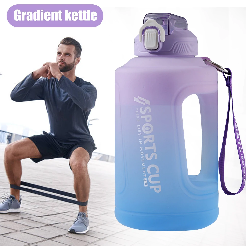 2300ml Water Bottle Large Capacity Free Motivational With Time Marker Fitness Workout Plastic Cups Outdoor Gym Drinking
2300ml Water Bottle Large Capacity Free Motivational With Time Marker Fitness Workout Plastic Cups Outdoor Gym Drinking