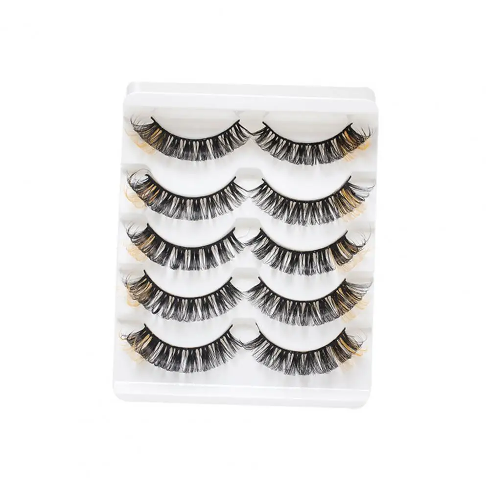 5Pairs Fake Eyelashes Soft Comfortable to Wear Fiber Colorful Thick False Eyelashes for Women False Eyelashes Tools
5Pairs Fake Eyelashes Soft Comfortable to Wear Fiber Colorful Thick False Eyelashes for Women False Eyelashes Tools