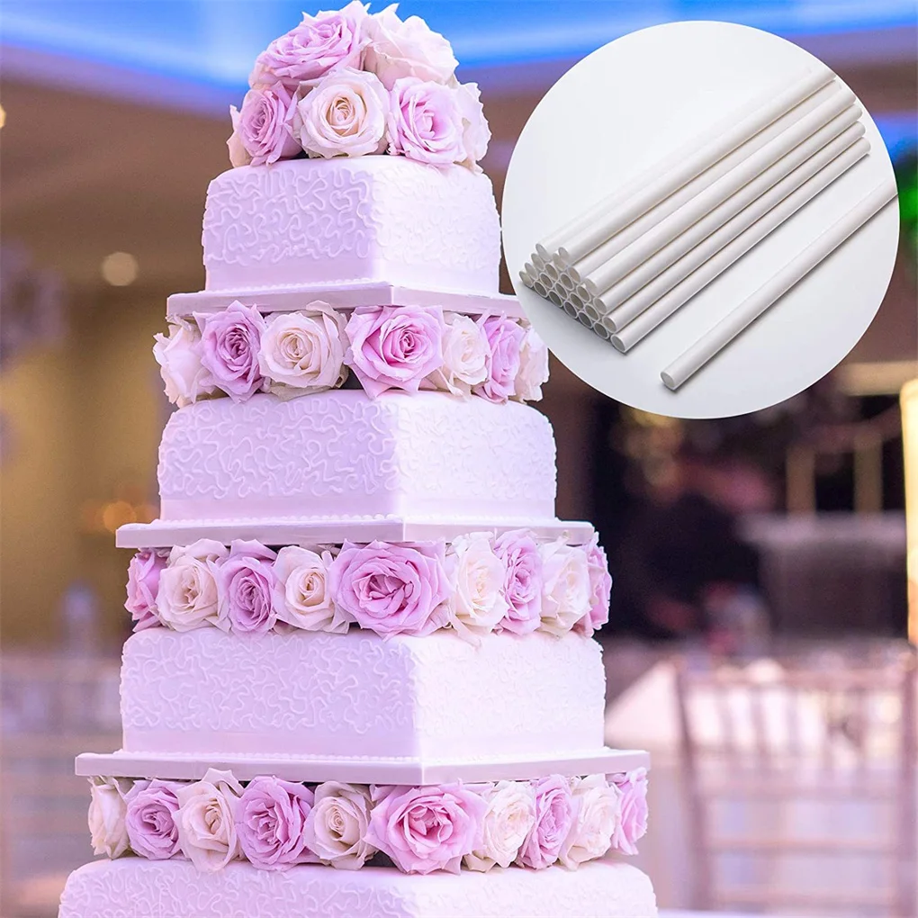 24Pcs Plastic Tired Cake Dowel Rod Multilayered Stacking Sticks Birthday Baby Shower Party Pins Household Kitchen 30cm
24Pcs Plastic Tired Cake Dowel Rod Multilayered Stacking Sticks Birthday Baby Shower Party Pins Household Kitchen 30cm