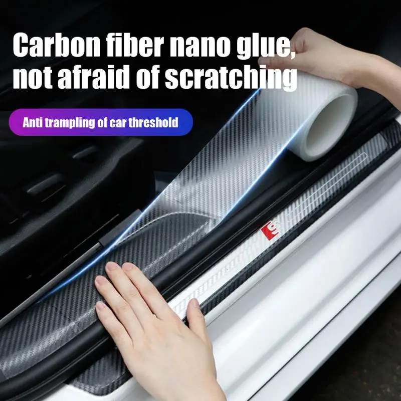 Carbon Fiber Pattern Car Sticker Door Edge Transparent/Black Film Anti-Scratch Auto Door Sill Bumper Trunk Protector Household
Carbon Fiber Pattern Car Sticker Door Edge Transparent/Black Film Anti-Scratch Auto Door Sill Bumper Trunk Protector Household