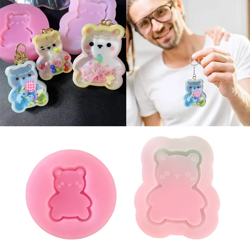 1 Pc DIY Big Little Bear Quicksand Silicone Epoxy Mold DIY Keychain Pendant Jewelry Crafting Mould for Valentine Love Gift
1 Pc DIY Big Little Bear Quicksand Silicone Epoxy Mold DIY Keychain Pendant Jewelry Crafting Mould for Valentine Love Gift