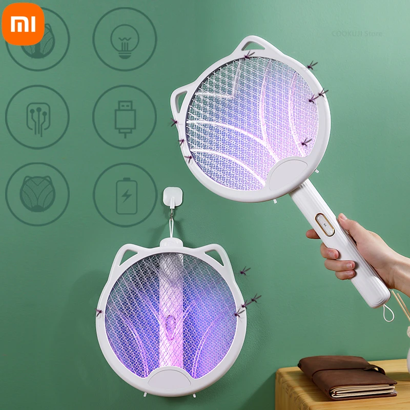 Xiaomi Electric Mosquito Swatter Foldable Cat Ear Mosquito Killer Shock Mosquito Repeller Bug Zapper Mosquito Traps Living Room
Xiaomi Electric Mosquito Swatter Foldable Cat Ear Mosquito Killer Shock Mosquito Repeller Bug Zapper Mosquito Traps Living Room