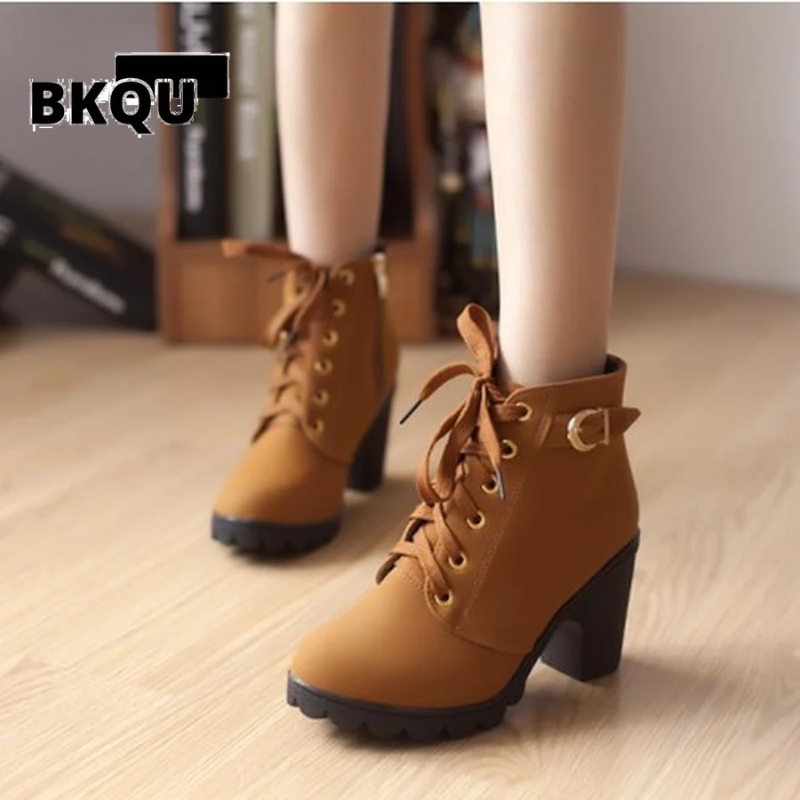 New spring Winter Women Pumps Boots High Quality Lace-up European Ladies shoes PU high heels Boots Fast delivery
New spring Winter Women Pumps Boots High Quality Lace-up European Ladies shoes PU high heels Boots Fast delivery