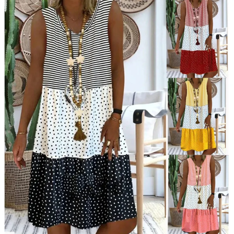 Women Loose Vintage Ruffles Strip Befree Dress Large Big Printed Patchwork Summer Boho Casual Party Beach Dresses Plus Size
Women Loose Vintage Ruffles Strip Befree Dress Large Big Printed Patchwork Summer Boho Casual Party Beach Dresses Plus Size