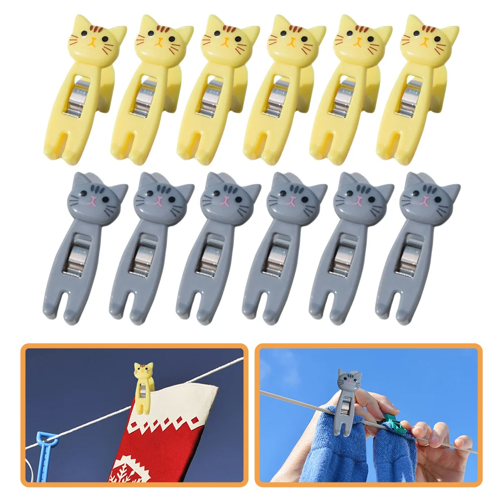 12pcs Cat Shaped Pants Clip Prime Sturdy Premium Durable Memo Clamp Fixing Clip Clothespin for Home Office
12pcs Cat Shaped Pants Clip Prime Sturdy Premium Durable Memo Clamp Fixing Clip Clothespin for Home Office