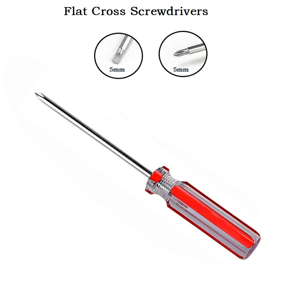 1pcs 5mm 2 Sides Double Head Slotted Cross Screwdrivers Remover Repair Hand Tool Durable Cross Flat Screwdrivers
1pcs 5mm 2 Sides Double Head Slotted Cross Screwdrivers Remover Repair Hand Tool Durable Cross Flat Screwdrivers