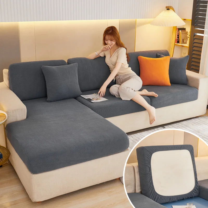 Plush Elastic Sofa Seat Covers for Living Room Velvet Corner Cushion Couch Slipcover Chaise Lounge L Shape Furniture Protector
Plush Elastic Sofa Seat Covers for Living Room Velvet Corner Cushion Couch Slipcover Chaise Lounge L Shape Furniture Protector