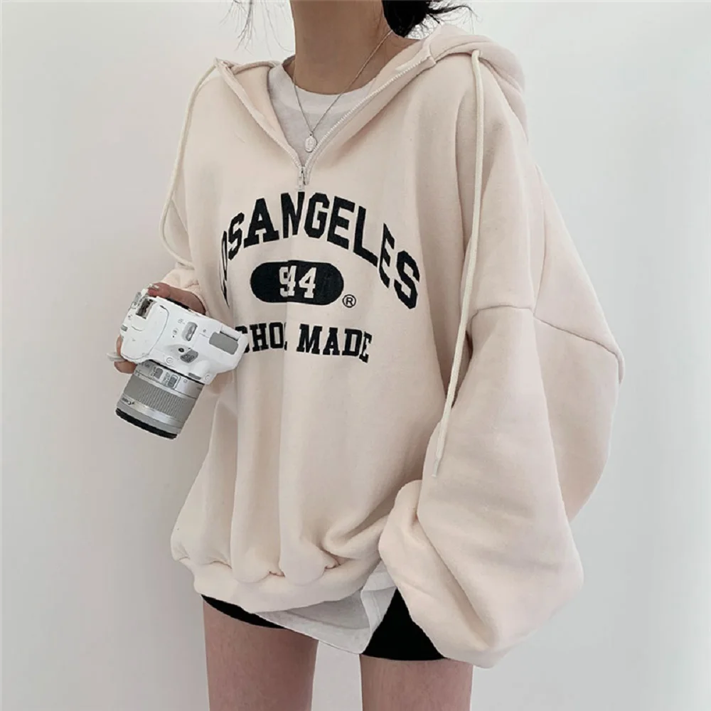 Women's Hooded Pullover Printed Letter Sweatshirt Coat 2022 Spring New Casual Korean Schoolgirl Tops Loose Female Simple Clthes
Women's Hooded Pullover Printed Letter Sweatshirt Coat 2022 Spring New Casual Korean Schoolgirl Tops Loose Female Simple Clthes