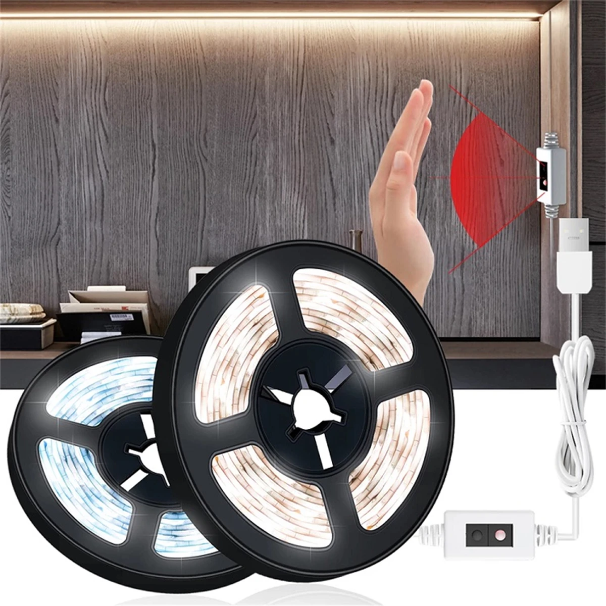 USB Sensor LED Strip Hand Scan Flexible Tape Lamps Kitchen Cupboard Wall Bedroom Immersive Lights Tv Aesthetic Smart Room Decor
USB Sensor LED Strip Hand Scan Flexible Tape Lamps Kitchen Cupboard Wall Bedroom Immersive Lights Tv Aesthetic Smart Room Decor